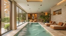 Swimming Pool In A Luxurious House