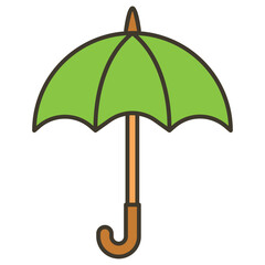 Wall Mural - umbrella cartoon