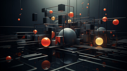 digital technology concept with abstract background