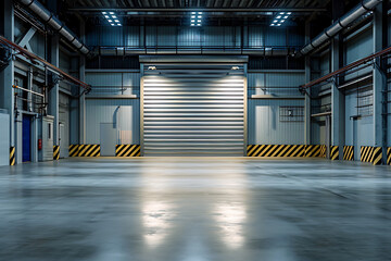 Poster - interior of a modern warehouse