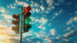 Green and Red Traffic Light