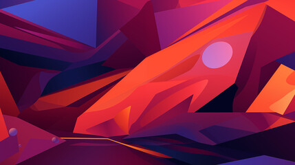 Wall Mural - abstract background with triangles