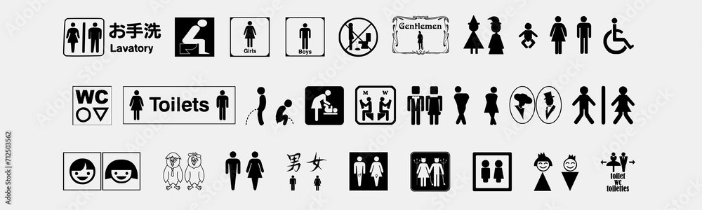Autocollant WC Humoristique Handicapé - Sticker Toilette Funny Pour Porte - Ritrama Italie