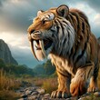 Sabertooth Tiger in the Wild