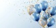 festive balloons and confetti Generative AI