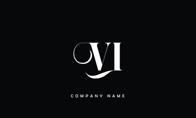 VL, LV, V, L Abstract Letters Logo Monogram