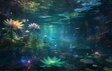 Wall Mural -  underwater sea view