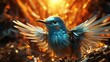 Beautiful fantasy bird kaleidoscope Ai generated art