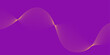 © Anna Lysohor - Abstract background with waves for banner. Medium banner size. Vector background with lines. Element for design isolated on purple. Purple and orange color. Brochure, booklet