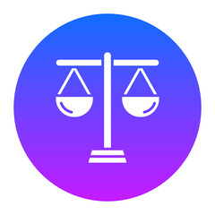 Sticker - Law Scale Icon of Crime and Law iconset.