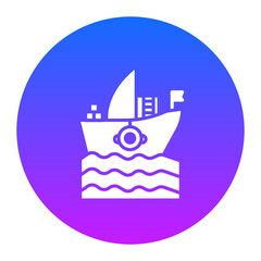 Sticker - Ship Icon of Immigration iconset.