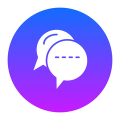 Sticker - Bubble Chat Icon of Diplomacy iconset.