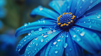 A lovely blue daisy, very detailed