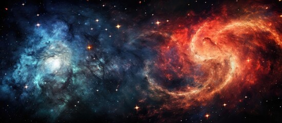 Poster - Beautiful galaxy observed in space