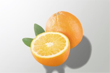 Poster - fresh tasty ripe juicy orange fruit