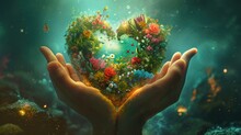 Love Holds The World With Creative Inspiration    