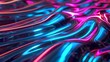 © Suleyman - a background of flowing neon chrome waves