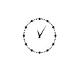© pinar - Vector clock illustration, clock isolated vector icon on white background