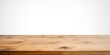 © Sona - Isolated wooden table top in perspective view on white background