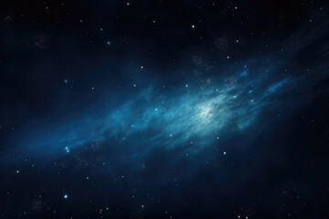 Wall Mural - a shot of a distant galaxy, with its stars shining brightly in the night sky