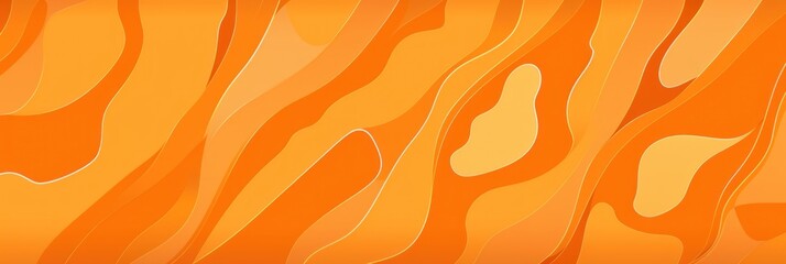 Wall Mural - Orange cartoon illustration of a pattern with one break in the pattern