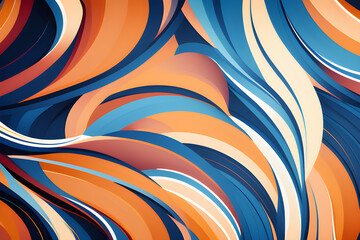 Wall Mural - a blue background that fills the heart: a journey to the imagination of dreams and freedom generativ