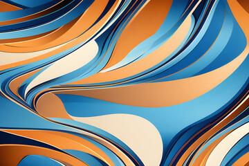 Wall Mural - a blue background that fills the heart: a journey to the imagination of dreams and freedom generativ