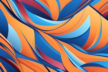 Wall Mural - a blue background that fills the heart: a journey to the imagination of dreams and freedom generativ