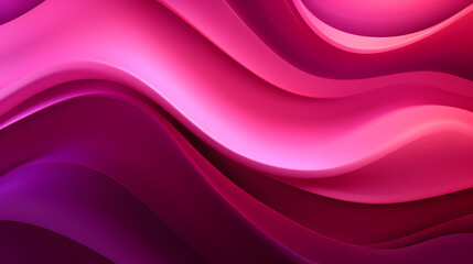 Fototapete - Dark pink waves curls abstract background, gradient color. abstract wallpaper and background.
