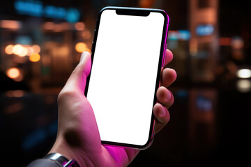 Aufkleber - A smartphone user scrolling through content with swift gestures, emphasizing the speed and convenience of digital interaction. Concept of mobile efficiency. Generative Ai.