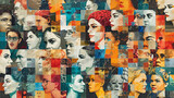 A mosaic of women in different professions and roles, emphasizing the vast contributions they make to society.