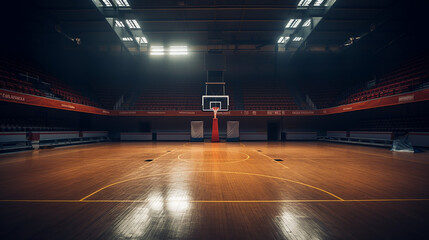 Wall Mural - basketball court. sport arena