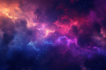 Colorful cosmic nebula shrouded in space dust, celestial wonders cosmic starry sky concept illustration