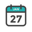 January 27 Calendar Day or Calender Date for Deadlines or Appointment