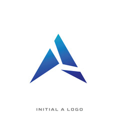 Canvas Print - Initial Letter A Logo Design Template Vector Illustration
