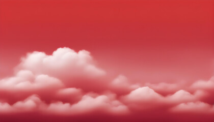 Wall Mural - red clouds in the sky
