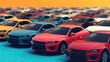 Real time vehicle resale value estimation solid color background