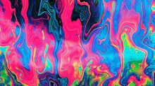 Pink Green Blue Grainy Liquid Abstract Gradient Background