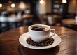 Free photo black coffee in table