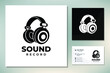 Headphone DJ for Music Studio Recording logo design