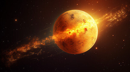 Wall Mural - solar system planet mercury