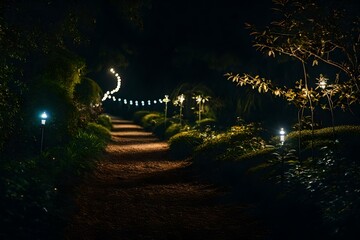 Wall Mural - christmas tree at night