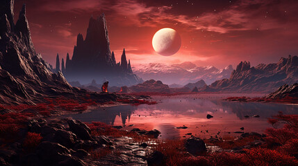 Wall Mural - alien planet