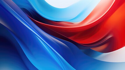 Wall Mural - a blue and red abstract image of a red and blue wave