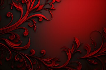 red wallpaper with abstract design pattern
