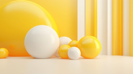 Wall Mural - a colorful background with a white and yellow background