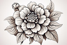 Flowers Florals And Leaves Mandalas For Coloring Or Background Or Decoration Or Wall Paper Or For Fabric