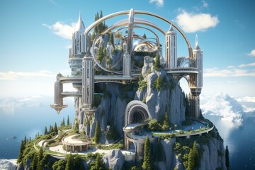 Wall Mural - Architecture in a parallel universe