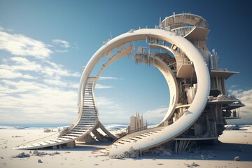 Wall Mural - Architecture in a parallel universe