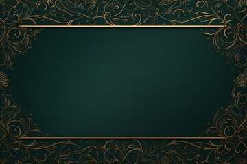 Wall Mural - green color card design with empty space for copy
